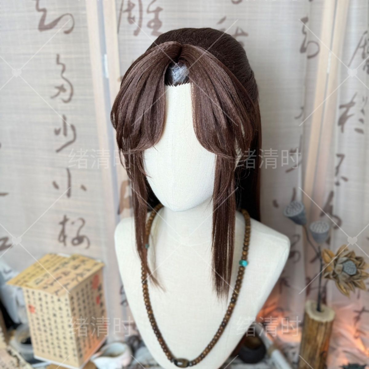 Wig Gaya Guangling Wang Ashes  - Anime Cosplay Wig Heat Resistant ulasan dan harga